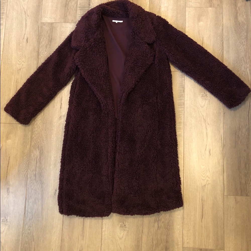 TULAROSA Merlot Shag Jacket